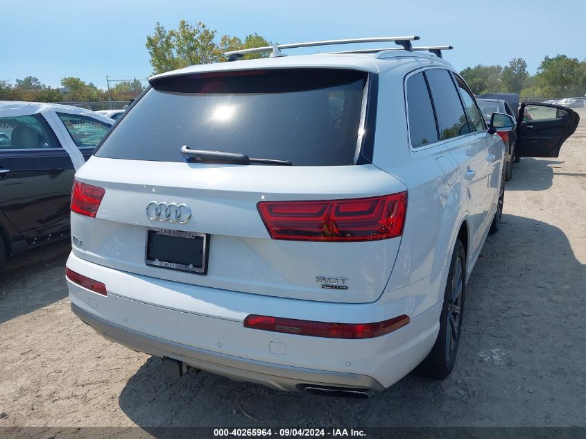 2018 Audi Q7 3.0T Premium VIN: WA1VAAF70JD001778 Lot: 40265964