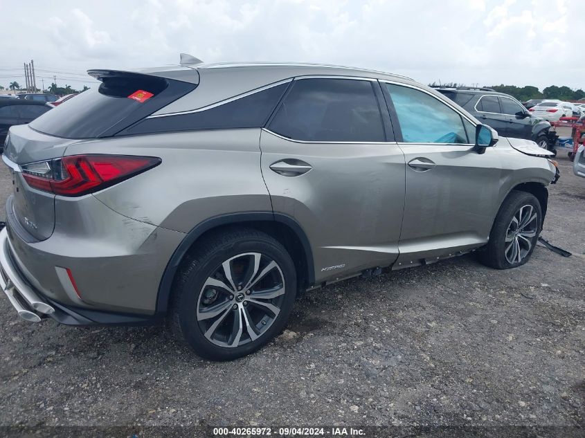 2018 Lexus Rx 450H VIN: 2T2BGMCA6JC024922 Lot: 40265972