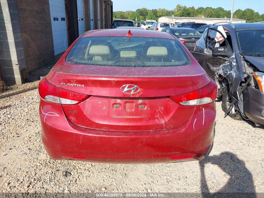 2013 Hyundai Elantra Gls/Limited VIN: KMHDH4AE3DU493176 Lot: 40265978