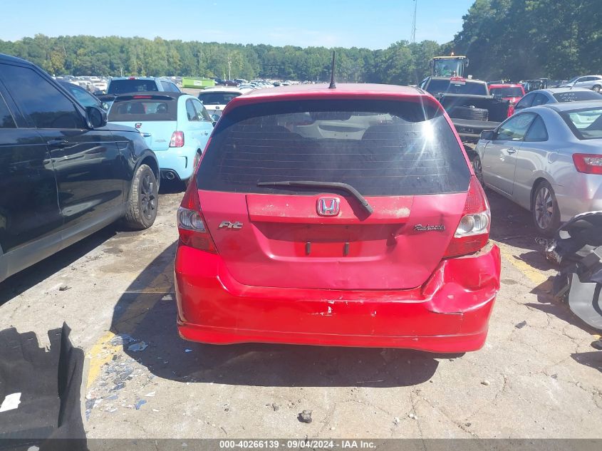 2008 Honda Fit Sport VIN: JHMGD38658S062263 Lot: 40266139