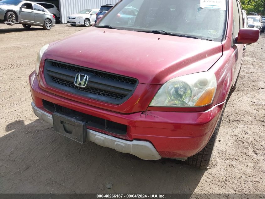 2005 Honda Pilot Ex-L VIN: 2HKYF187X5H571708 Lot: 40266187