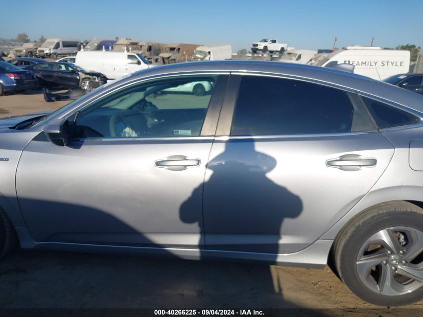 2019 Honda Insight Ex VIN: 19XZE4F58KE023233 Lot: 40266225