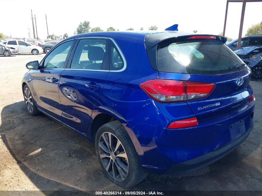 2019 Hyundai Elantra Gt VIN: KMHH35LEXKU100080 Lot: 40266314