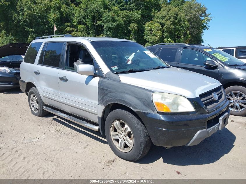 2005 Honda Pilot Ex-L VIN: 2HKYF18705H537664 Lot: 40266425