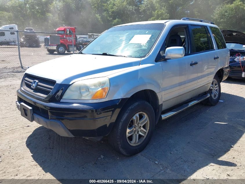 2005 Honda Pilot Ex-L VIN: 2HKYF18705H537664 Lot: 40266425