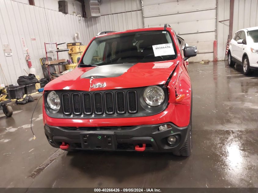 2016 Jeep Renegade Trailhawk VIN: ZACCJBCTXGPD75670 Lot: 40266426