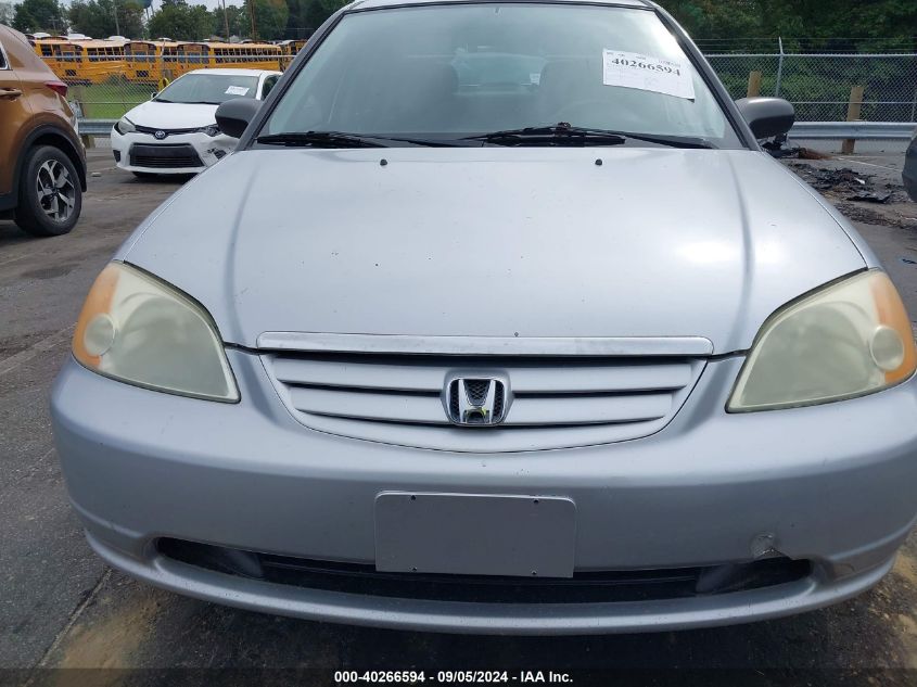 2003 Honda Civic Lx VIN: 2HGES16643H525100 Lot: 40266594