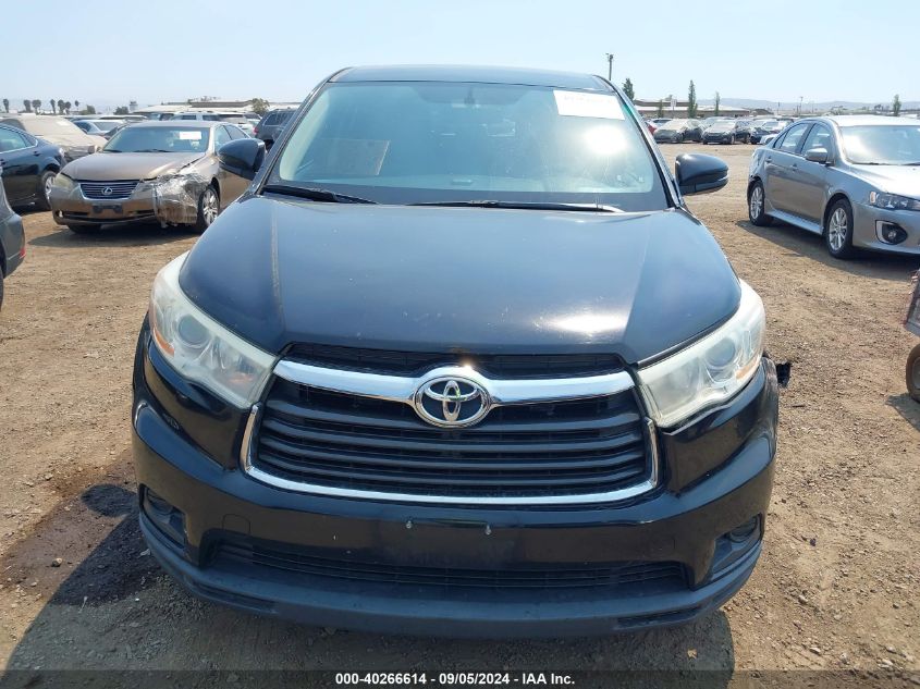 2014 Toyota Highlander Le VIN: 5TDZARFHXES008388 Lot: 40266614