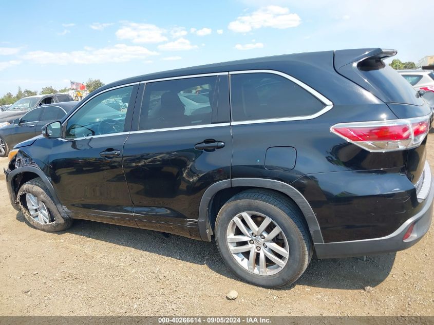 2014 TOYOTA HIGHLANDER LE - 5TDZARFHXES008388