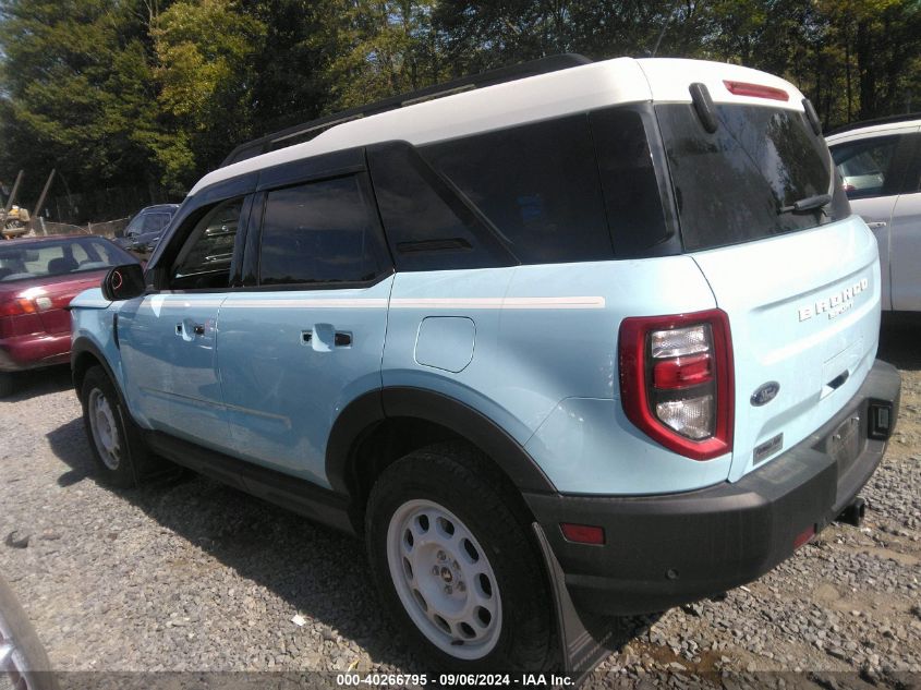 2023 Ford Bronco Sport Heritage VIN: 3FMCR9G61PRD40779 Lot: 40266795