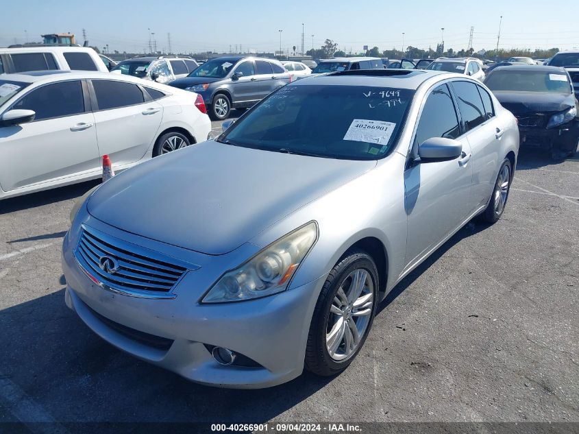 2012 Infiniti G37 Sport VIN: JN1CV6AP1CM629649 Lot: 40266901