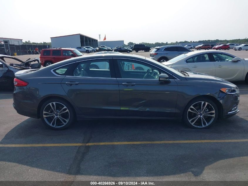 2017 FORD FUSION TITANIUM - 3FA6P0K99HR169887