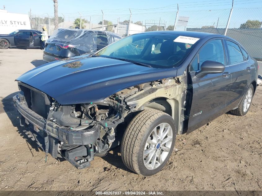 2017 Ford Fusion Hybrid Se VIN: 3FA6P0LU7HR295586 Lot: 40267037