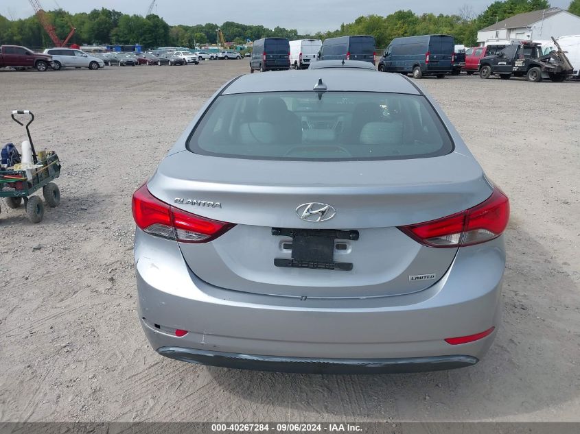 2015 Hyundai Elantra Limited VIN: 5NPDH4AE7FH578135 Lot: 40267284