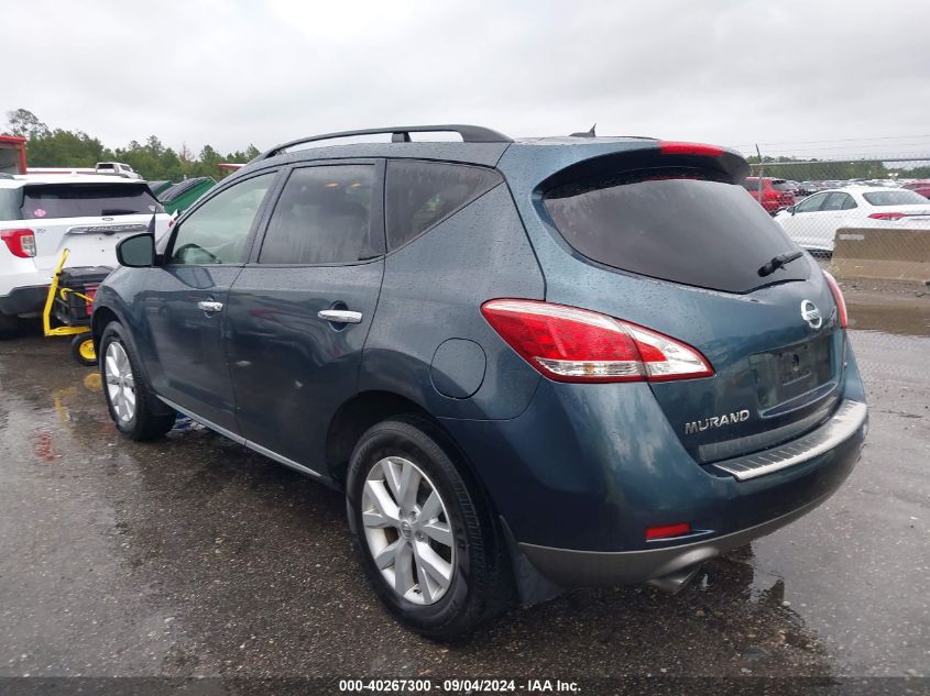 2014 Nissan Murano Sl VIN: JN8AZ1MU0EW405300 Lot: 40267300