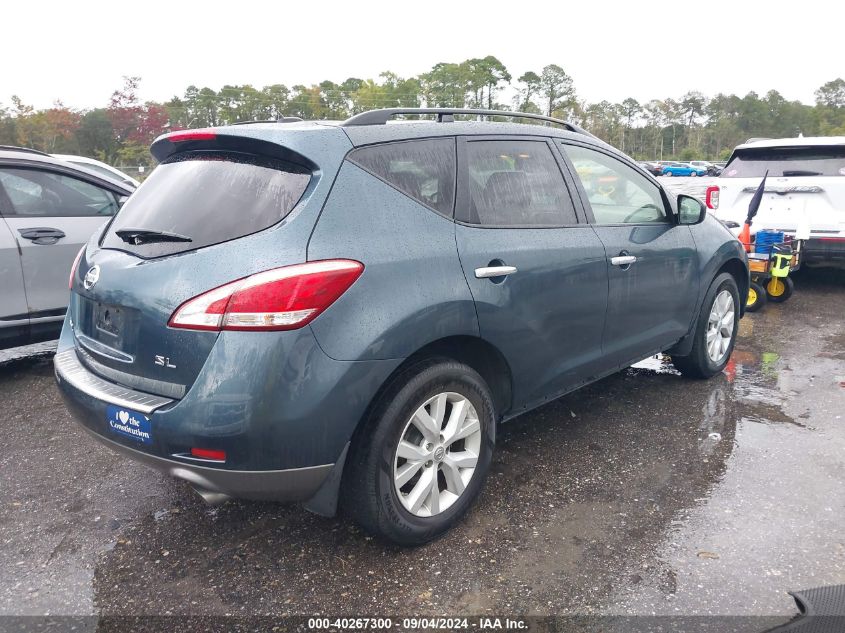 2014 Nissan Murano Sl VIN: JN8AZ1MU0EW405300 Lot: 40267300