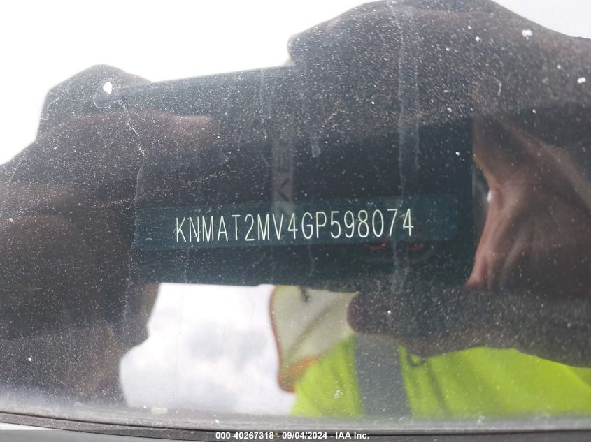 2016 NISSAN ROGUE SV - KNMAT2MV4GP598074