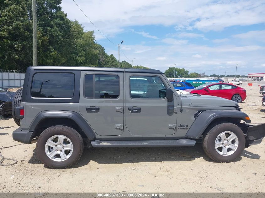 2022 Jeep Wrangler Unlimited Sport S 4X4 VIN: 1C4HJXDG1NW225077 Lot: 40267330