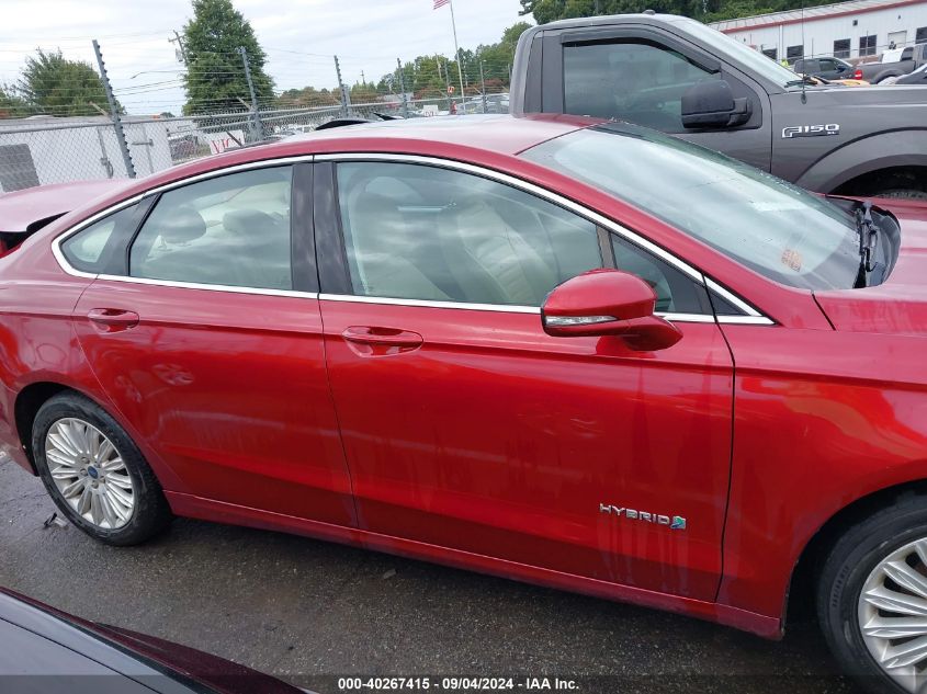 2014 Ford Fusion Hybrid Se VIN: 3FA6P0LU8ER118489 Lot: 40267415