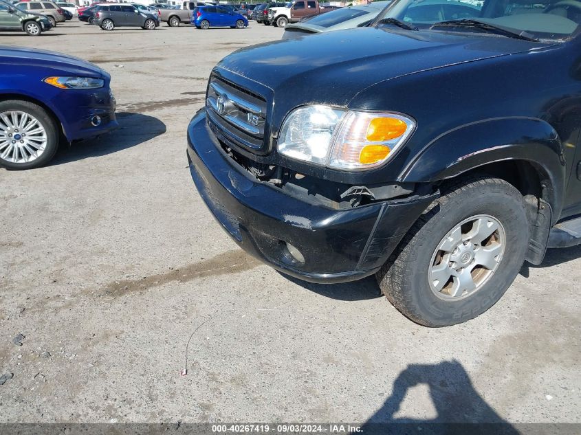 2002 Toyota Sequoia Limited V8 VIN: 5TDBT48A92S133621 Lot: 40267419