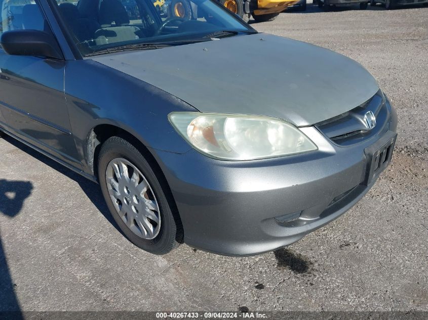 2004 Honda Civic Lx VIN: 2HGES16534H522293 Lot: 40267433