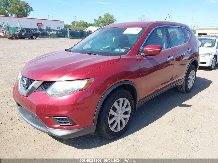 VIN 5N1AT2MV7EC765155 2014 Nissan Rogue, S no.2