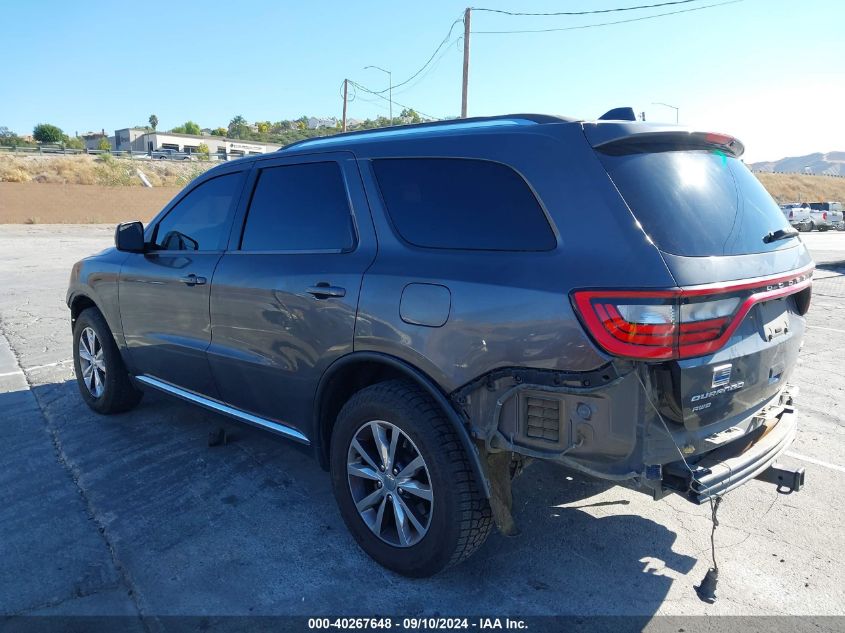 2016 Dodg Durango Limited Awd Limited VIN: 1C4RDJDG2GC412843 Lot: 40267648