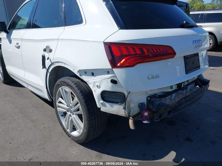 2018 Audi Q5 Premium Plus VIN: WA1BNAFY3J2133123 Lot: 40267736