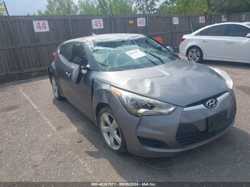 2012 Hyundai Veloster Base W/Black VIN: KMHTC6AD3CU026755 Lot: 40267871