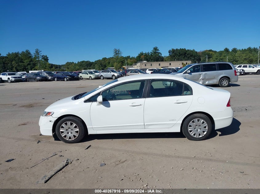 2009 Honda Civic Gx VIN: 19XFA46519E000031 Lot: 40267916