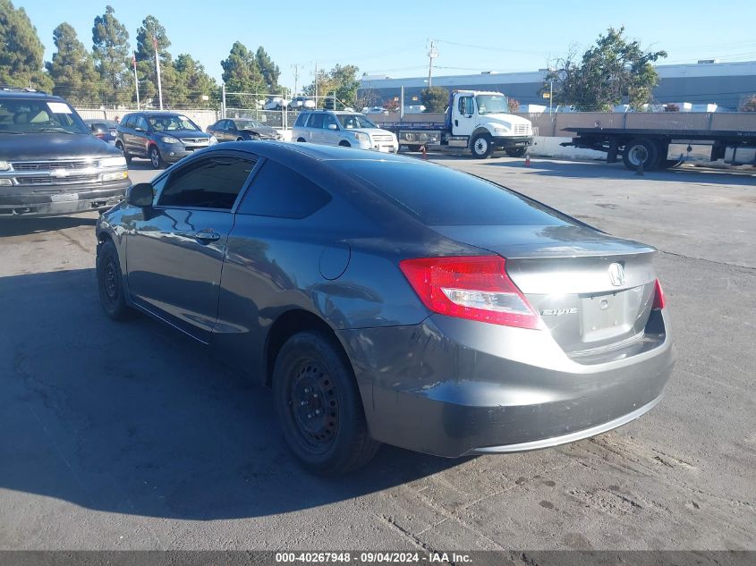 2012 Honda Civic Lx VIN: 2HGFG3B5XCH535385 Lot: 40267948