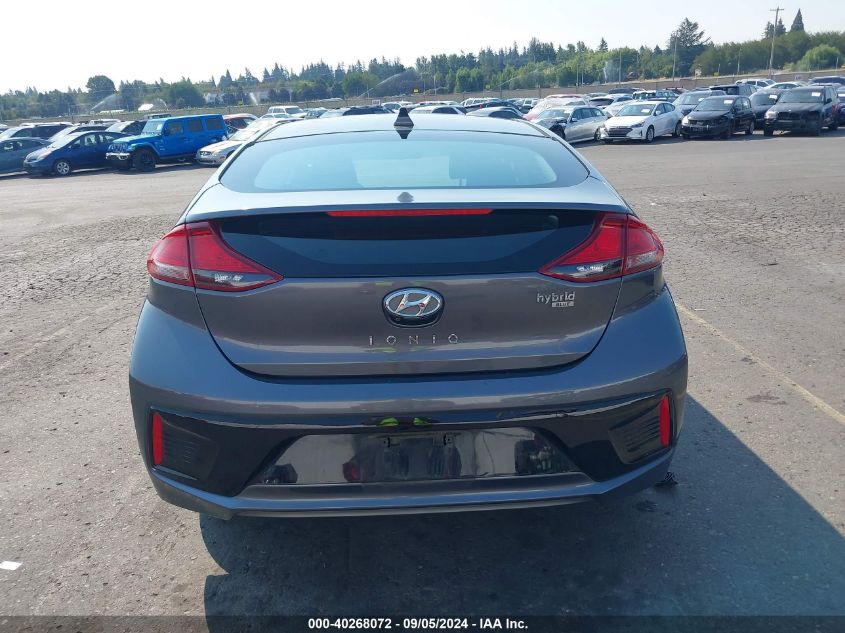 2018 Hyundai Ioniq Hybrid Blue VIN: KMHC65LC7JU091501 Lot: 40268072