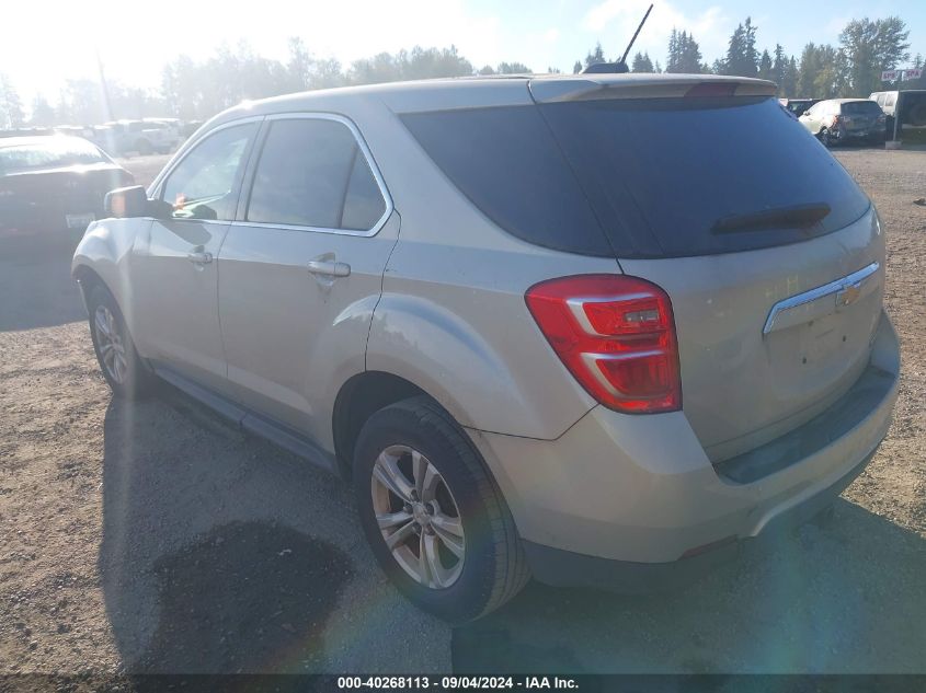 2016 CHEVROLET EQUINOX LS - 2GNALBEK6G1133725