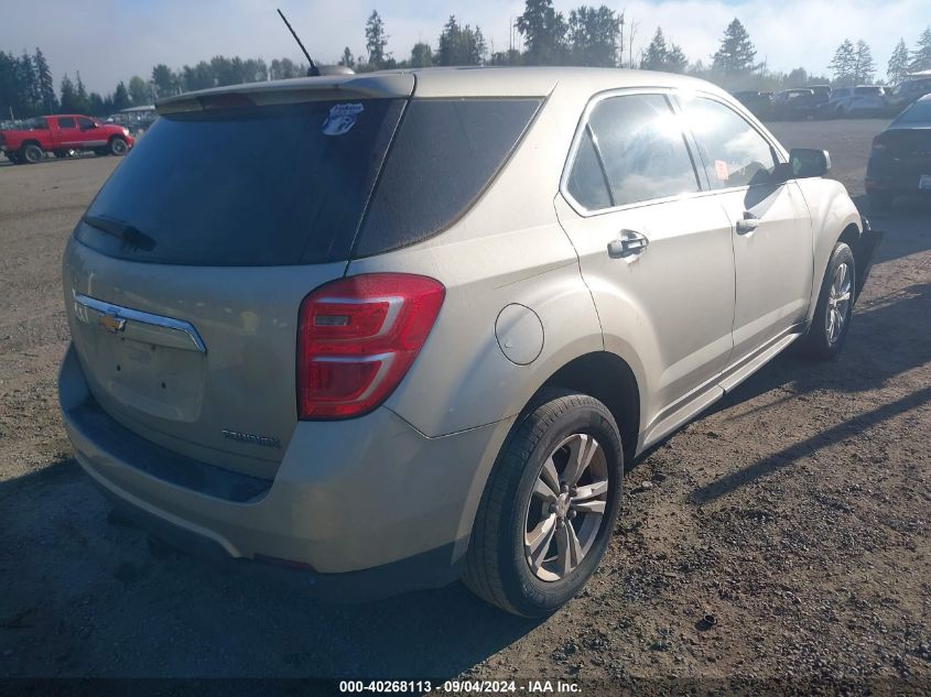 2016 CHEVROLET EQUINOX LS - 2GNALBEK6G1133725