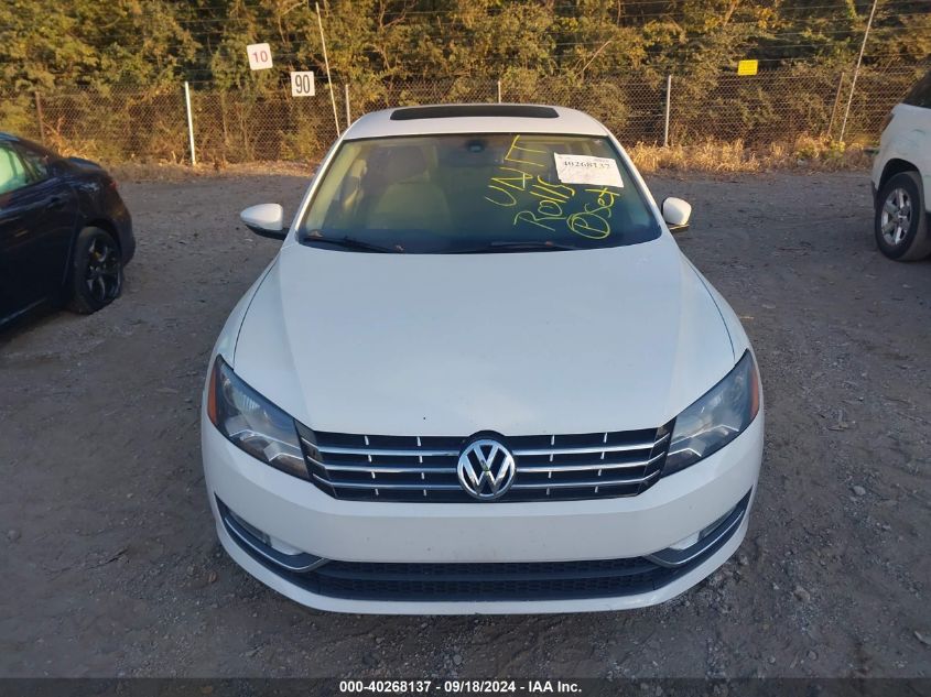 1VWBM7A37CC096305 2012 Volkswagen Passat Se W/Sunroof