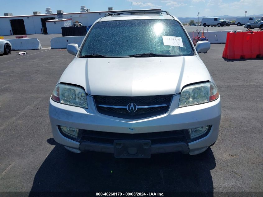 2001 Acura Mdx VIN: 2HNYD18851H541012 Lot: 40268179