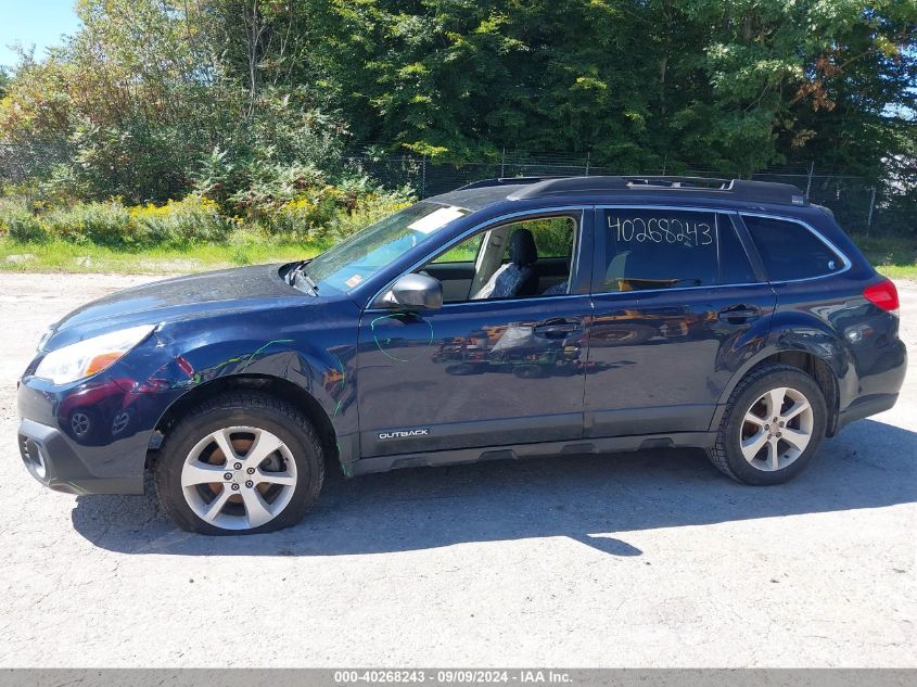 2014 Subaru Outback 2.5I Premium VIN: 4S4BRBCCXE3274713 Lot: 40268243