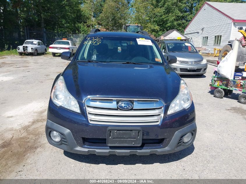 2014 Subaru Outback 2.5I Premium VIN: 4S4BRBCCXE3274713 Lot: 40268243