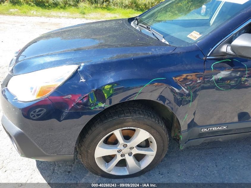 2014 Subaru Outback 2.5I Premium VIN: 4S4BRBCCXE3274713 Lot: 40268243