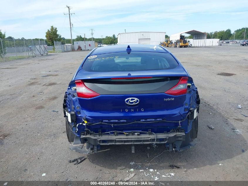 2019 Hyundai Ioniq Hybrid Sel VIN: KMHC75LC7KU119800 Lot: 40268248