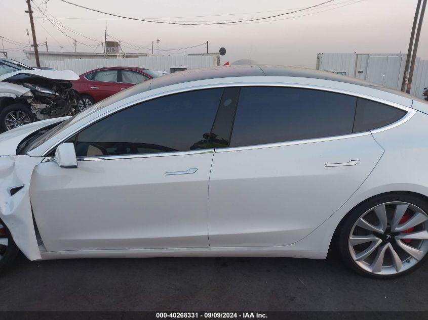 2018 Tesla Model 3 Long Range/Performance VIN: 5YJ3E1EB7JF072718 Lot: 40268331