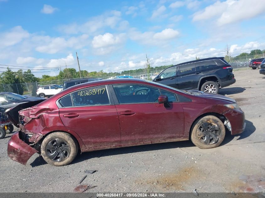 2014 Honda Civic Lx VIN: 19XFB2F57EE249137 Lot: 40268417