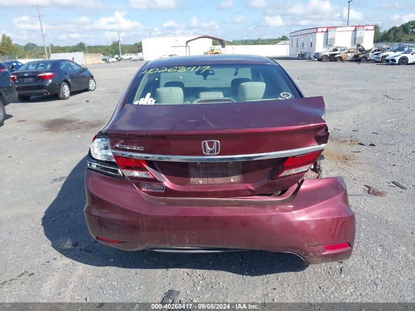 2014 Honda Civic Lx VIN: 19XFB2F57EE249137 Lot: 40268417