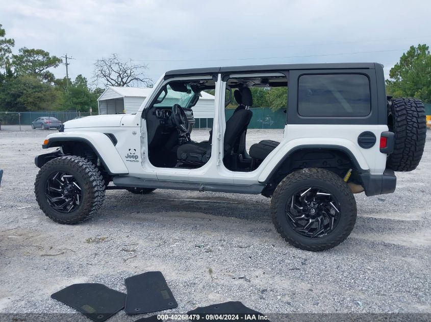 2019 Jeep Wrangler Unlimited Sahara 4X4 VIN: 1C4HJXEN6KW516313 Lot: 40268479