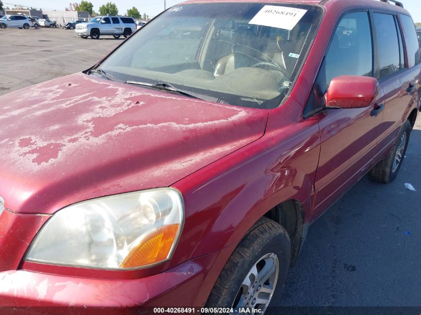 2005 Honda Pilot Exl VIN: 5FNYF18645B055608 Lot: 40268491