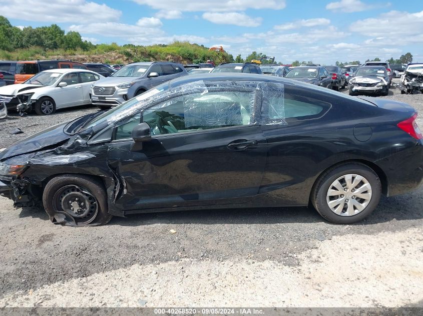 2012 Honda Civic Lx VIN: 2HGFG3B58CH560480 Lot: 40268520