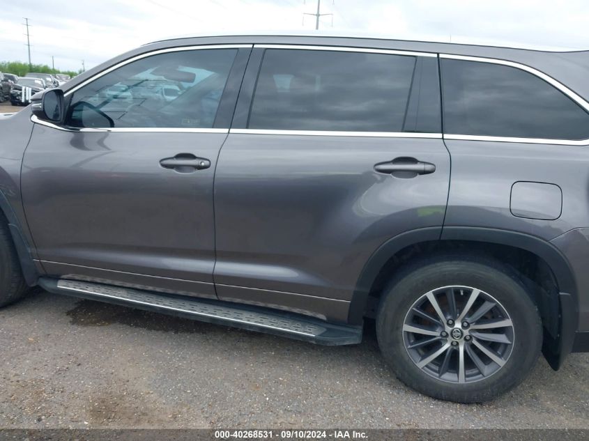 2018 Toyota Highlander Xle VIN: 5TDKZRFH5JS536702 Lot: 40268531