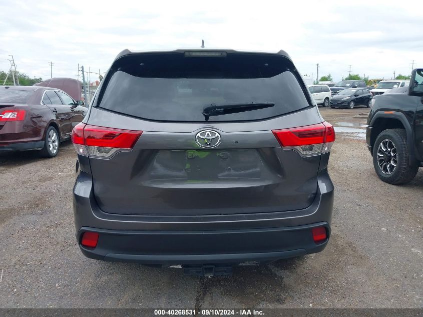 2018 Toyota Highlander Xle VIN: 5TDKZRFH5JS536702 Lot: 40268531