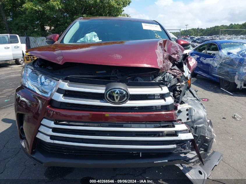 2019 Toyota Highlander Le VIN: 5TDBZRFH4KS741591 Lot: 40268546