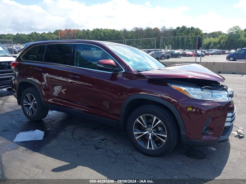 VIN 5TDBZRFH4KS741591 2019 TOYOTA HIGHLANDER LE